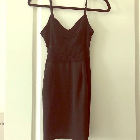 Urban Outfitters Dresses & Skirts - UO silence and noise lacy silky black slip dress